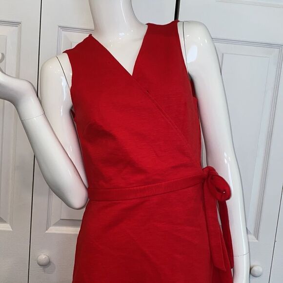 🔥 JCREW DRESS red Sz Small New - Picture 3 of 9